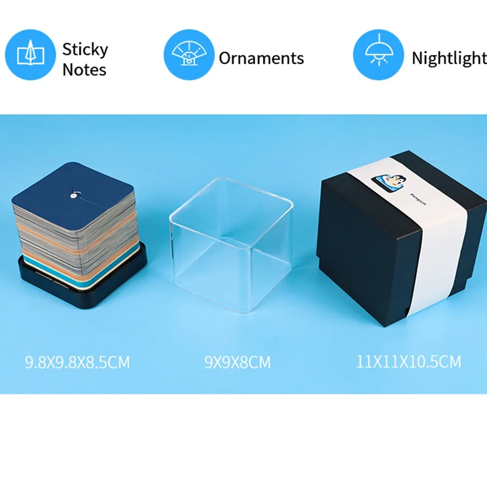 3D Mini Penguin Notebook para Crianças, Paper Carving Model Notepad, Presentes de mesa, Novo