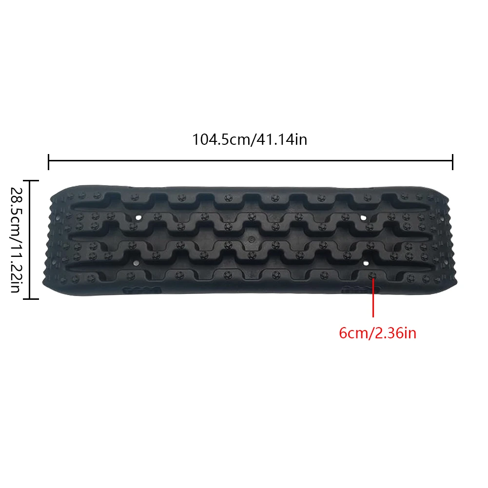 2PCS 10TON Traction Boards Anti-Skid Mud Traction MAT วัสดุ PP Recovery บอร์ดสําหรับ Off-road ยานพาหนะ/รถยนต์/รถปิคอัพ/SUVs/RVs