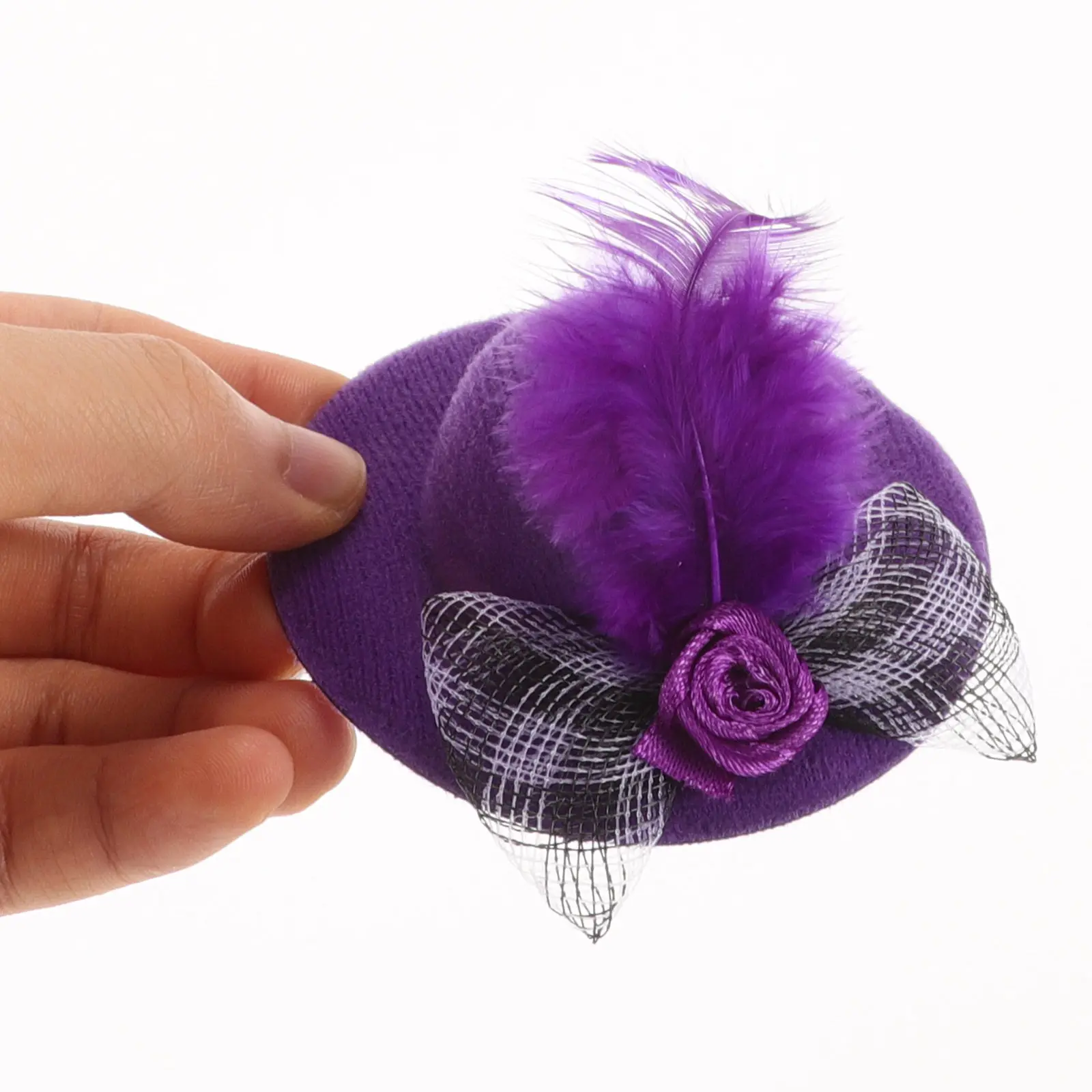 

Набор из 6 миниатюрных шляпок для поделок: элегантные купольные мини-шляпки для вечеринок, легкие, надежные, устойчивые к выцветанию, маленькие шляпки-федоры для кукольного домика