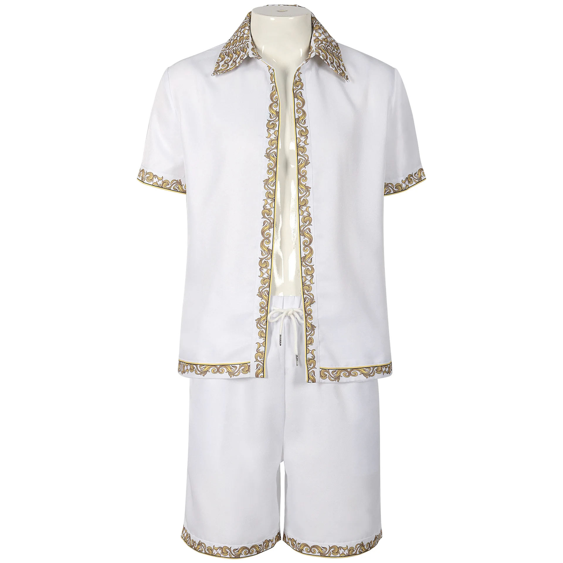 

Мужской европейский и американский косплей, средневековый топ, шорты, одежда, новые пляжные штаны 2025 года, спортивный комплект с принтом