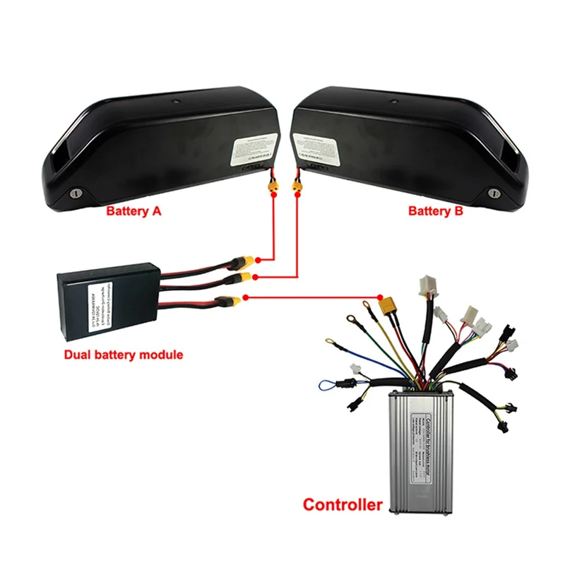 Adaptateur de connexion de batterie pour touristes, technologie de commutation, augmentation de la capacité de la batterie, technologie parallèle avec 20V-72V(40A)