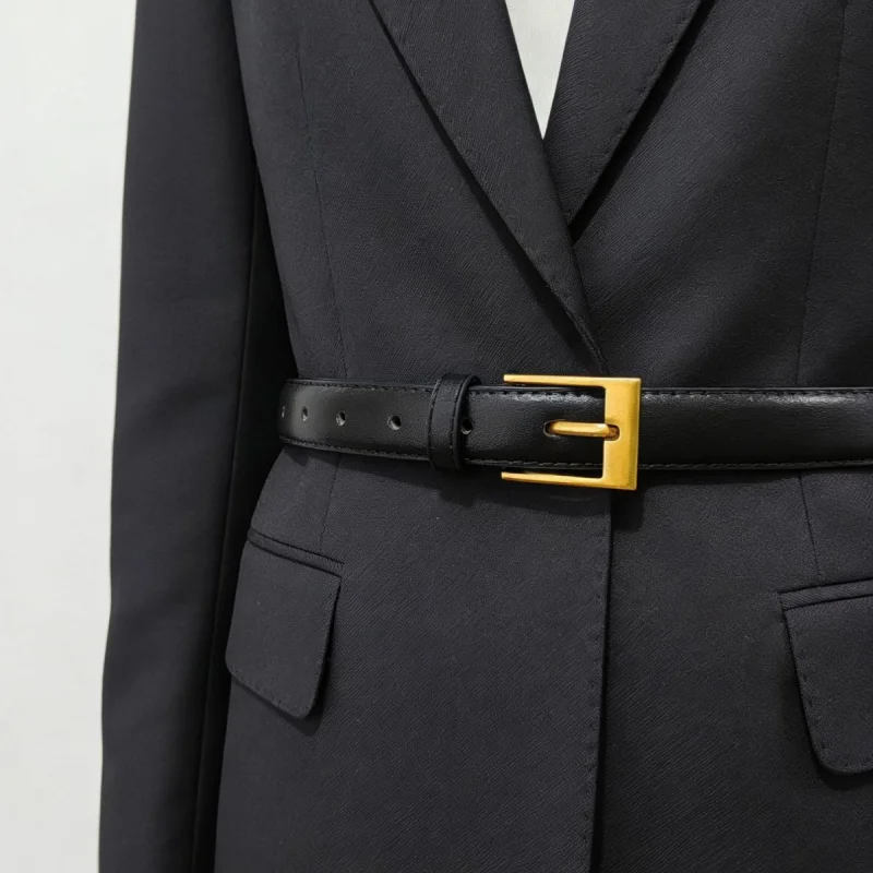 Women Belt PU Leather Pin Buckle Belt Soft Adjustable Waist Belt Casual Dress Belt For Jeans Pants Women Ladies Gift