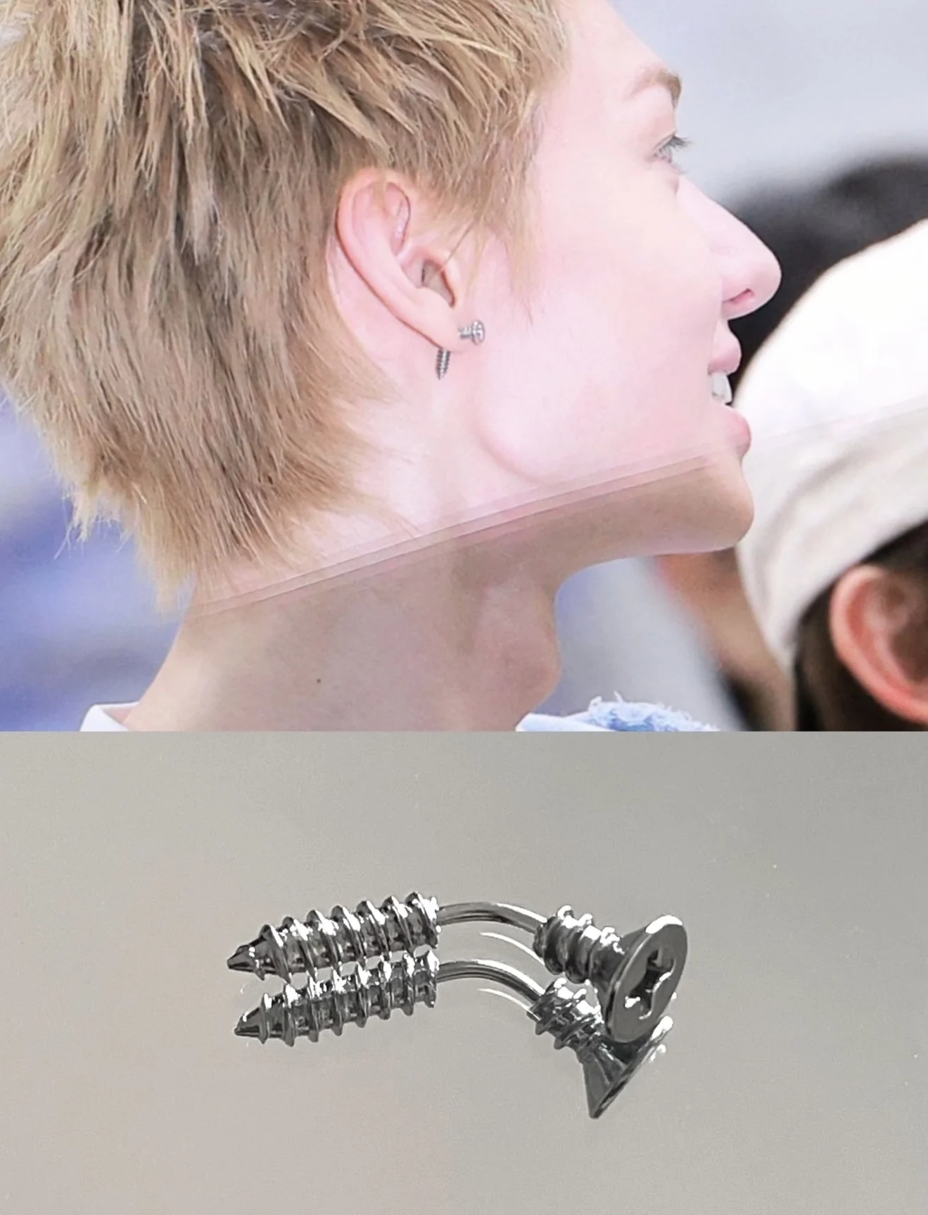

Kpop Hot Boy Group CORTIS Style Earrings MARTIN Same Style High Quality Supporting Earrings Screws Earrings
