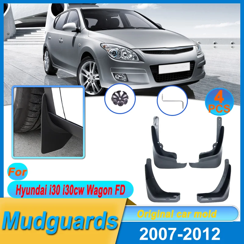 

4pcs For Hyundai i30 i30cw Wagon FD Elantra Touring 2007-2012 2009 Mud Flaps Splash Guards Flap Mudguards Fender Car Accessories