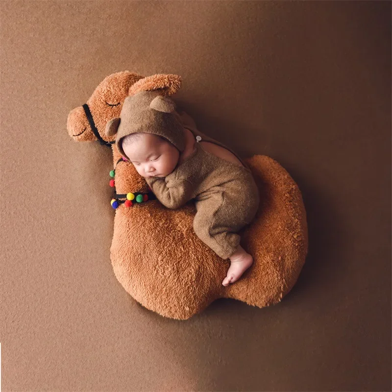 Creative Newborn Photography Props Cartoon Animal Doll Posing Pillow Photo Cushion Photo Studio Photography Mat Photo Accessorie