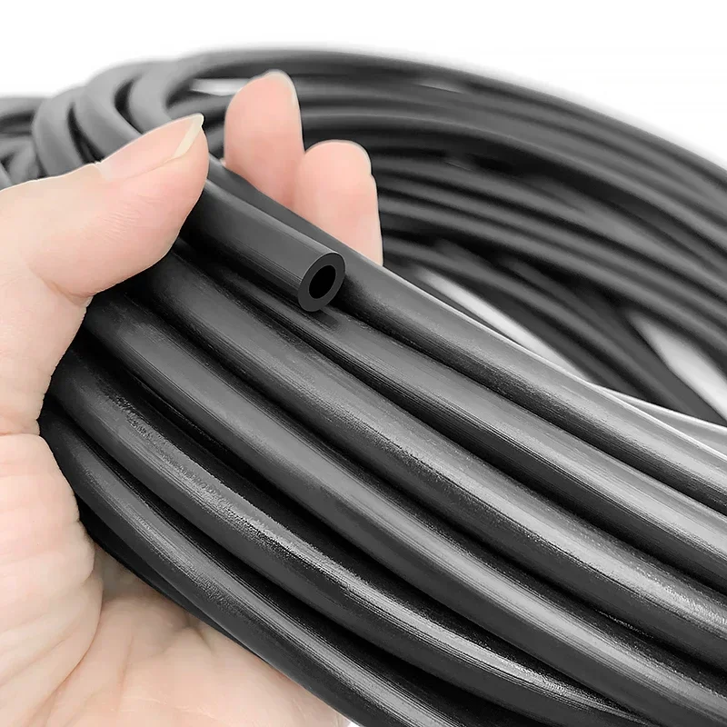 3 M Black Fluororubber Hose Corrosion Resistant Fuel Line ID 2 4 6 8 10 12 14 16 19mm High Temperature Resistant Petrol Pipe