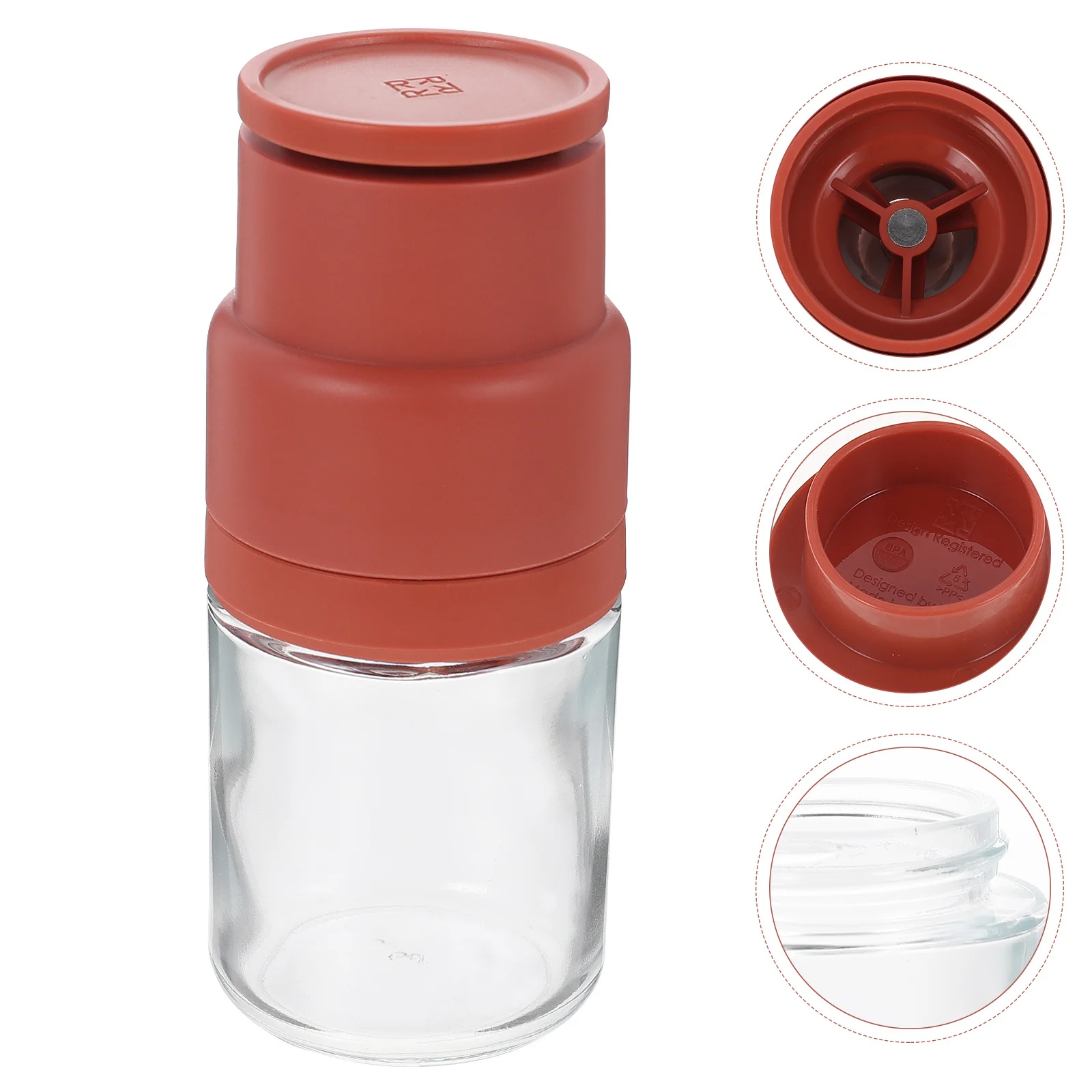 

Handheld Pepper Mill Shaker Practical Kitchen Grinder Portable Design Easy to Use for Various Spices Cumin Coarse Salt