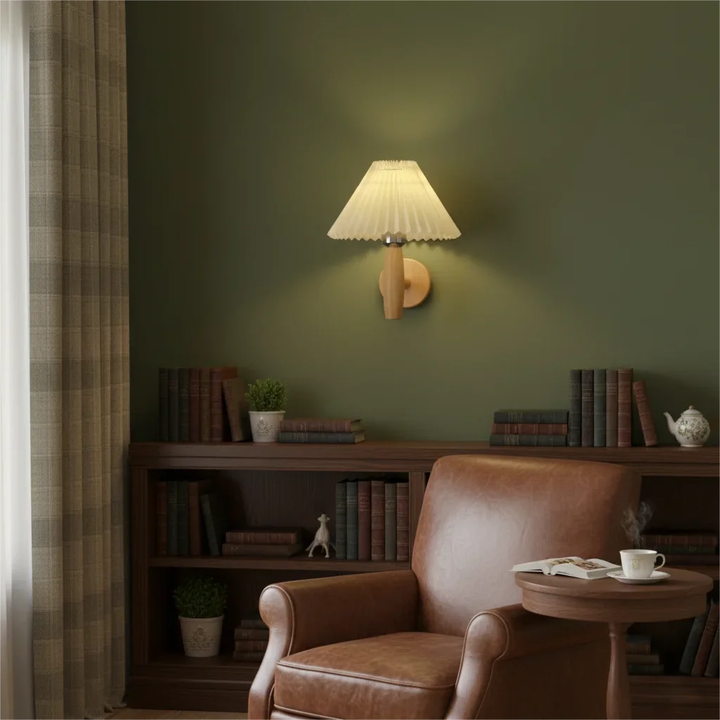 Wall Light Paper Umbrella Creative LED Wall Lamp Bedside Sconces Fixtures for Home Decorations Japan Style Bedroom Livingroom