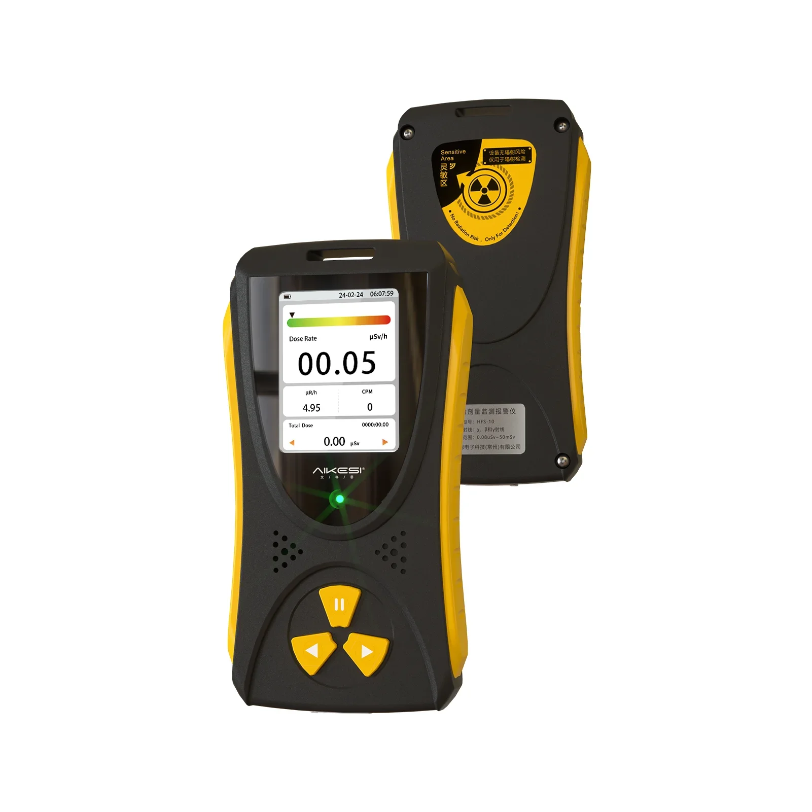 AIKESI HFS-10Pro Nuclear Radiation Detector Geiger Counter X Beta Gamma Rays Detector Energy Compensation