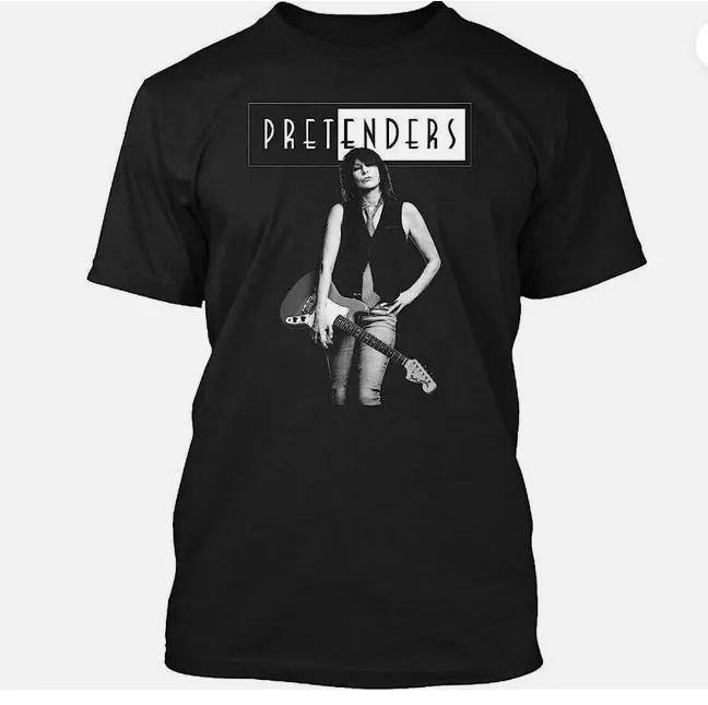 The Pretenders Chrissy Hynde T-Shirt Short Sleeve Cotton Black S To 5Xl