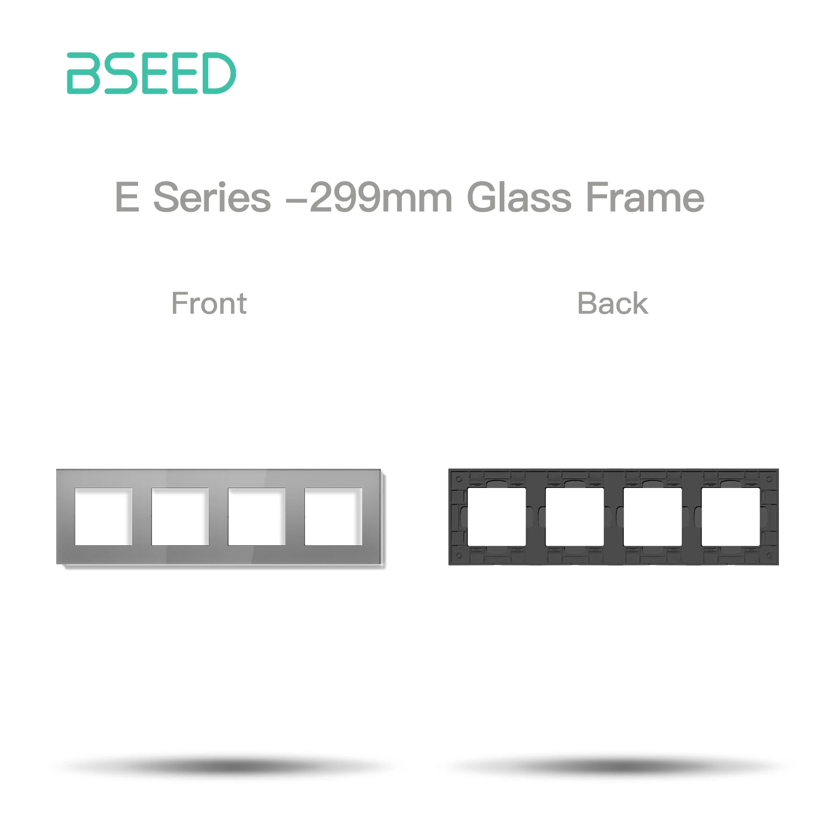 BSEED Zigbee Smart Mechanische Taste Schalter Funktion Teile Tuya Alexa Control EU Buchse Teile Glas Panels DIY Zubehör 4