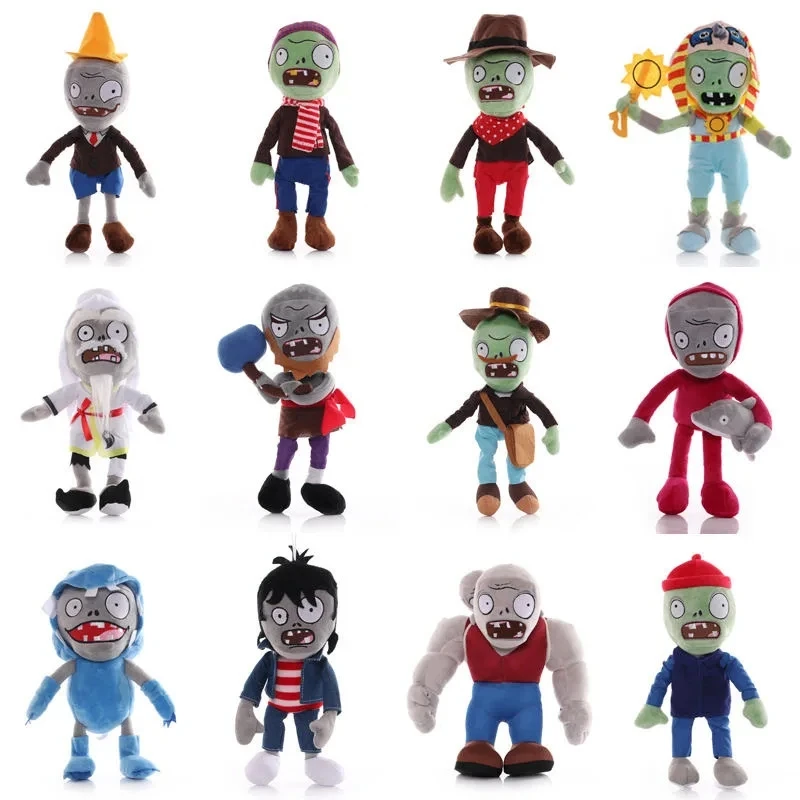 1pcs Plants vs Zombies Plush Toys 30cm PVZ Gargantuar Hats Pirate Duck Zombie Plush Stuffed Doll Toys Soft Toy Gifts for Kids