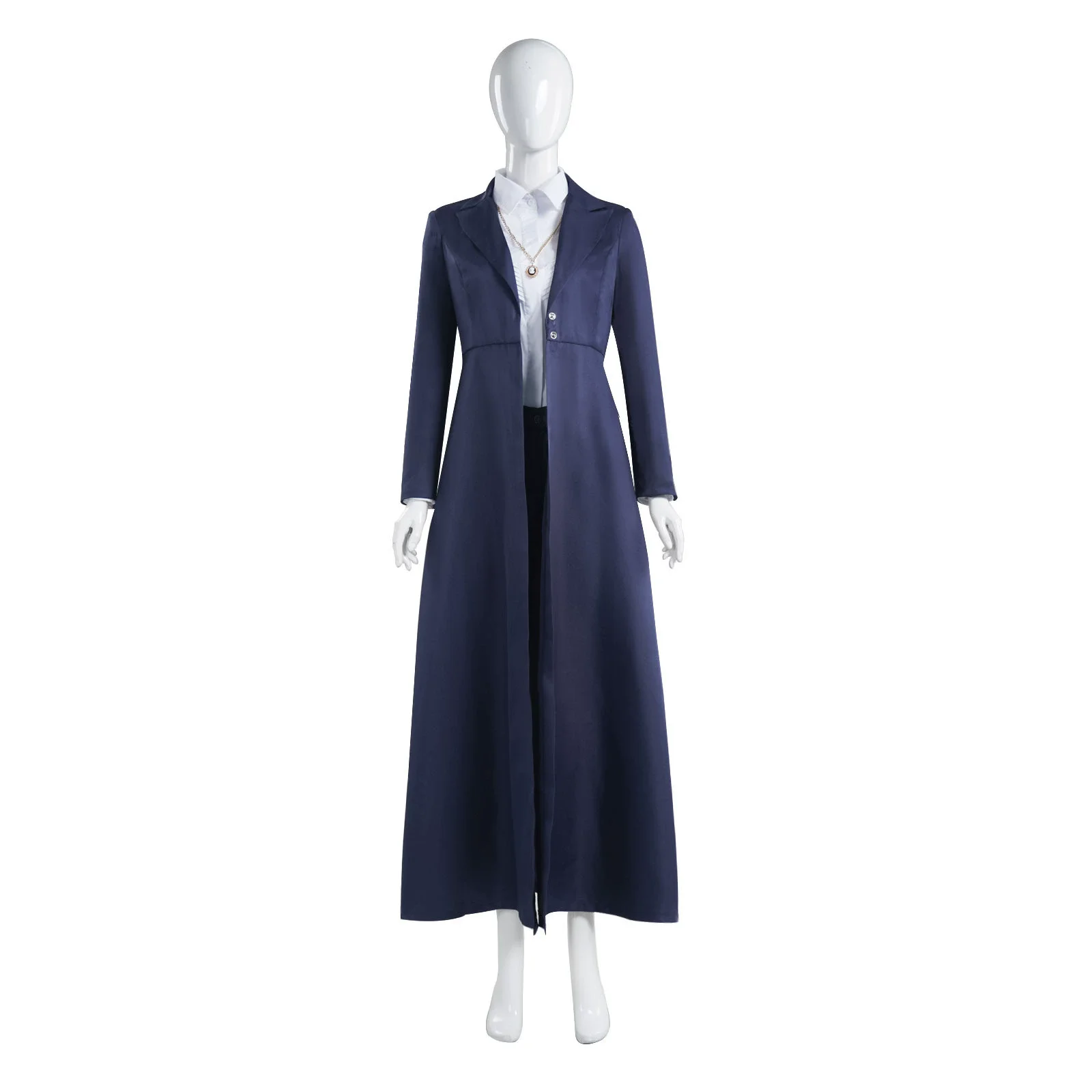 4 pièces Agatha cosplay Costume uniforme Trench chemise pantalon collier Costume Halloween fête Roleplay Cosplay uniforme femmes accessoires