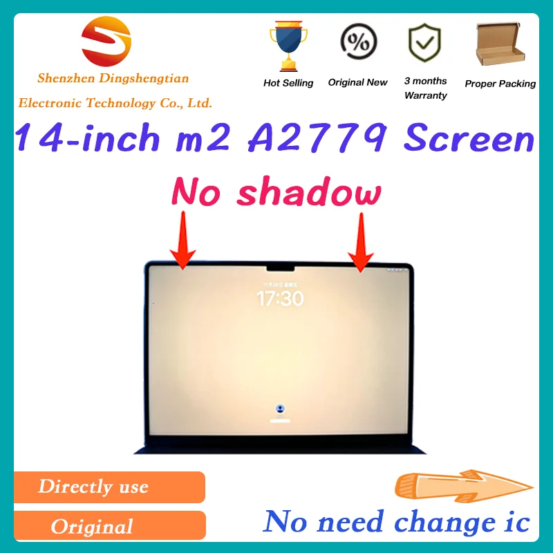 Replacement For Macbook Pro M2 Max Retina 14 Inch A2779 LCD Screen Assembly 2023 Display Space Gray Silver EMC 8102 Panel