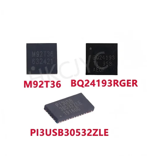 1-10PCS M92T36 BQ24193RGER BQ24193 PI3USB PI3USB30532ZLE QFN SWITCH Charging Management chip Ship Immediately