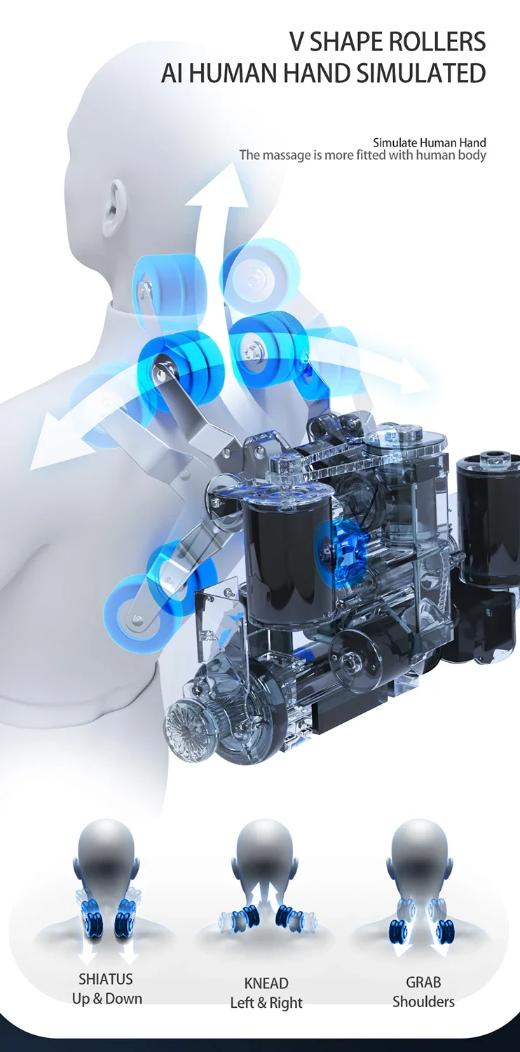 C23 Portable Multifunction Luxury Full Body Zero Gravity Massage Chair Adjustable Infrared Physiotherapy for Irest Wholesale