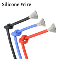 1M/5M Heat-resistant Soft Silicone Wire 30 28 26 24 22 20 18 16 15 14 13 12 AWG Ultra High Temperature Flexible Copper Cord