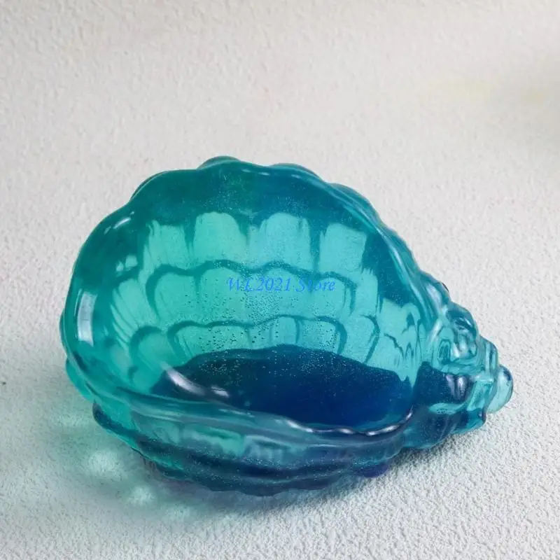 

G5GC Temperature Resistant Silicone Mould DIY Storage Box Making Molds Shell Conch Epoxy Moulds Jewelry Organization Tools