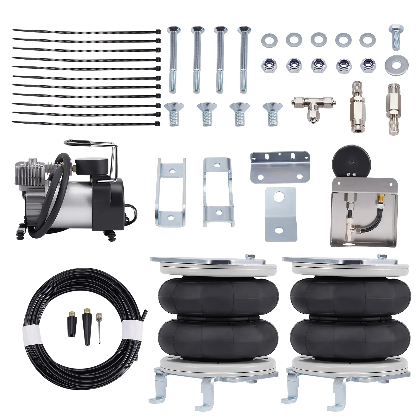 

Air Spring Suspension Kit W/ Compressor for Opel Movano X70 FWD 1998-2010 4000KG