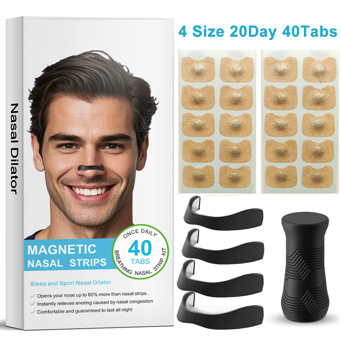 

Расширитель носа против храпа, набор магнитных полосок для носа, уменьшение храпа, улучшение качества сна, решение для храпа, пробка для храпа