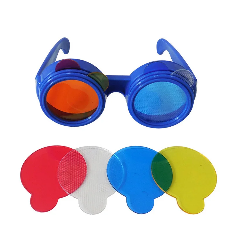 

Color Cognition STEM Technology Gadget Kids Science Toys Tricolor Glasses Physical Educational Toys for Children DIY Craft