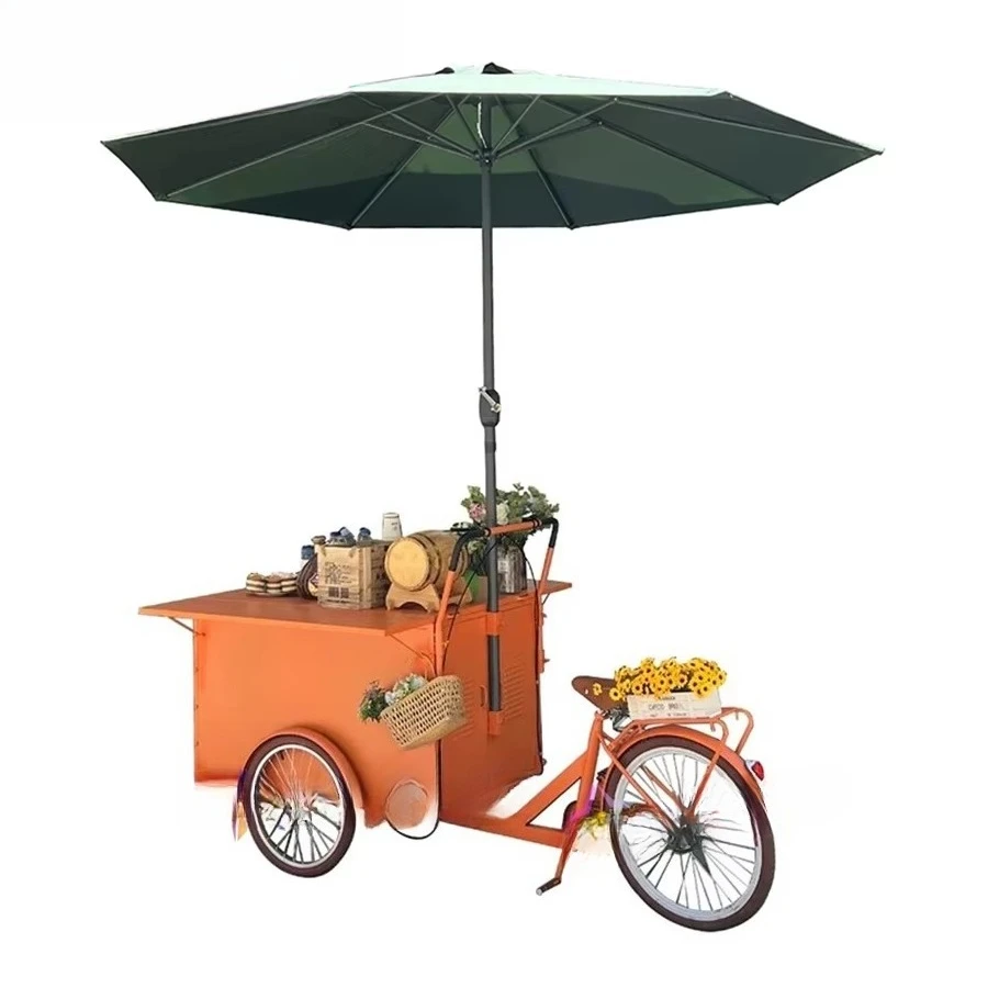 

Multifunctional stainless steel fast food mobile kitchen trailer