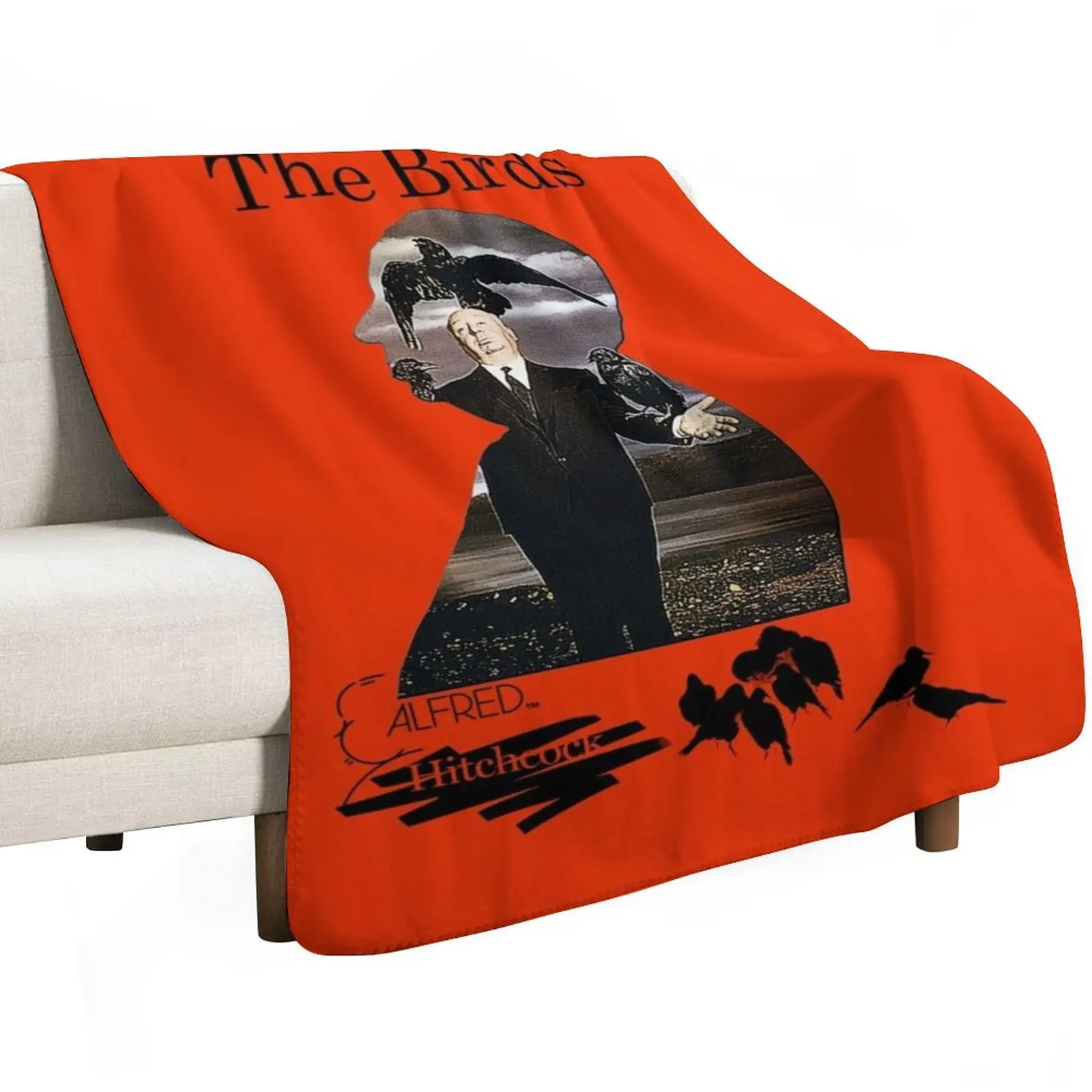 Alfred Hitchcock - The Birds (Orange Version) Throw Blanket decorative for sofa Tourist Luxury Designers Blankets