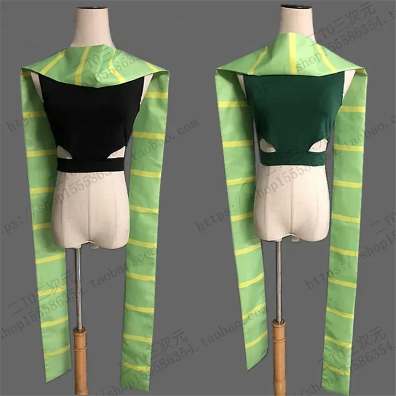 Anime JoJo's Bizarre Adventure Cosplay Joseph Joestar Costume JoJo Gloves Scarf Top Outfit Halloween Suit for Women Men G3231