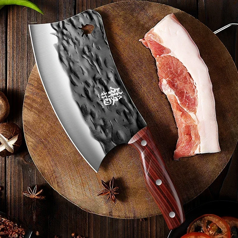 Household Chinese chef knife kitchen knife sharp super fast bone chopping knife slicing knife chopping and cutting dual purpose