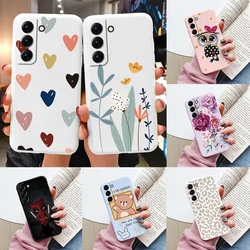 Case For Samsung Galaxy S22 S 22 Plus Ultra Phone Cover Cute Cartoon Candy Painted Soft TPU Coque For Samsung S24 S25 Plus Funda