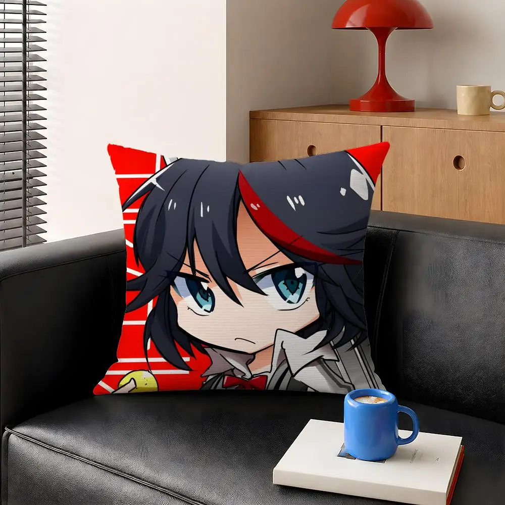 Anime Kill La Kill Ryuko Cushion Cover Decorative Pillowcase Soft Short Plush Cozy Durable Sofa Home Decor Items Gift