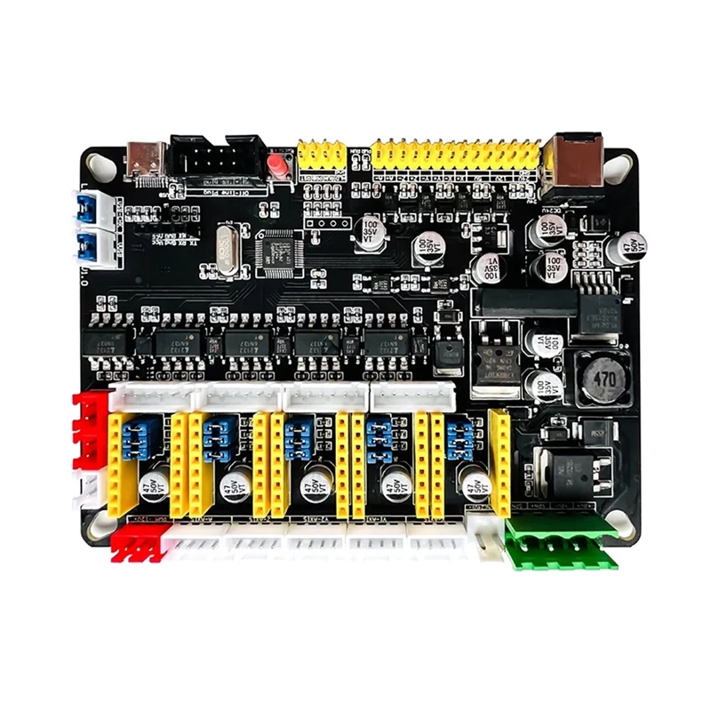 Controlador offline 32-bit placa de controle de 4 eixos, controle grbl, acoplamento óptico, com eixo de 300w/500w para gravador cnc