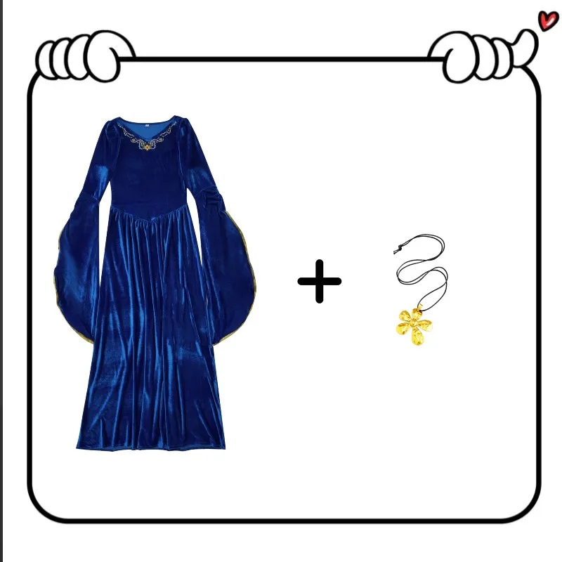 ​ ​ Robe de bal médiévale - Robe Renaissance à manches cloche pour Halloween Cosplay ​