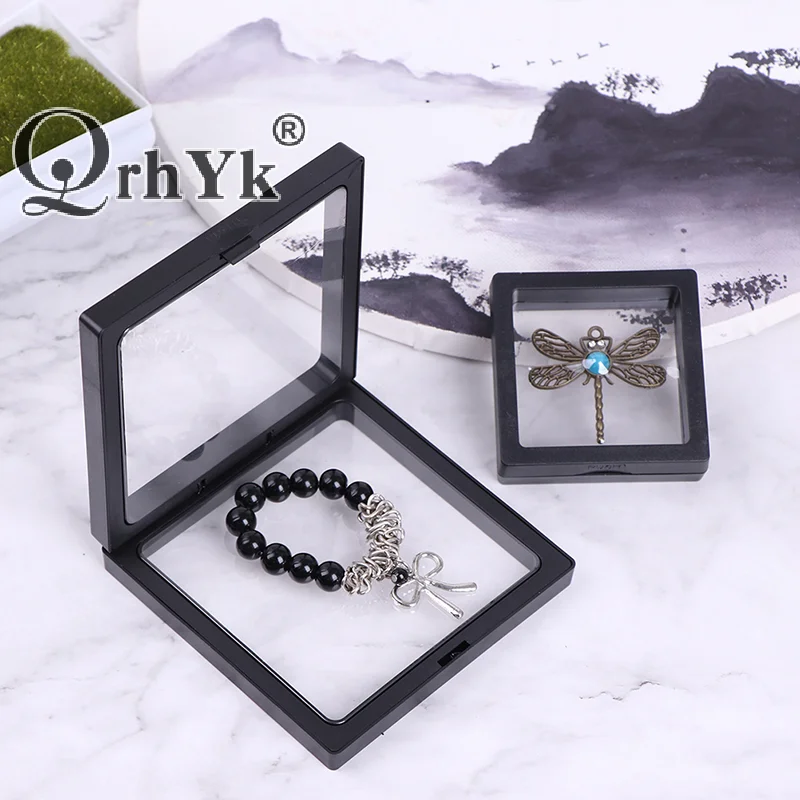 PE Thin Film Suspension Jewelry Display Box Transparent Jewelry Storage Rack