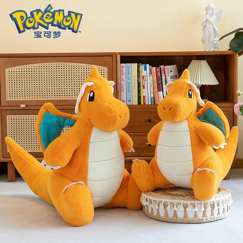 35-45-55-70cm-new-dragonite-pokemon-plush-toys-pokemon-anime-comfortable-soft-doll-cute-large-plushie-pillow-children's-gifts