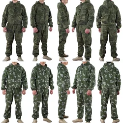 Russian camouflage outdoor hunting battle suit loose summer breathable cover coat ruins small green man camouflage