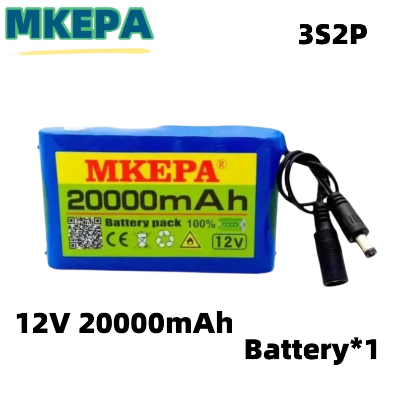 New Portable 3S2P 12V 20000mah Rechargeable Li-Ion Battery, For LED Portable Rechargeable Li-ion Battery for fishing lights