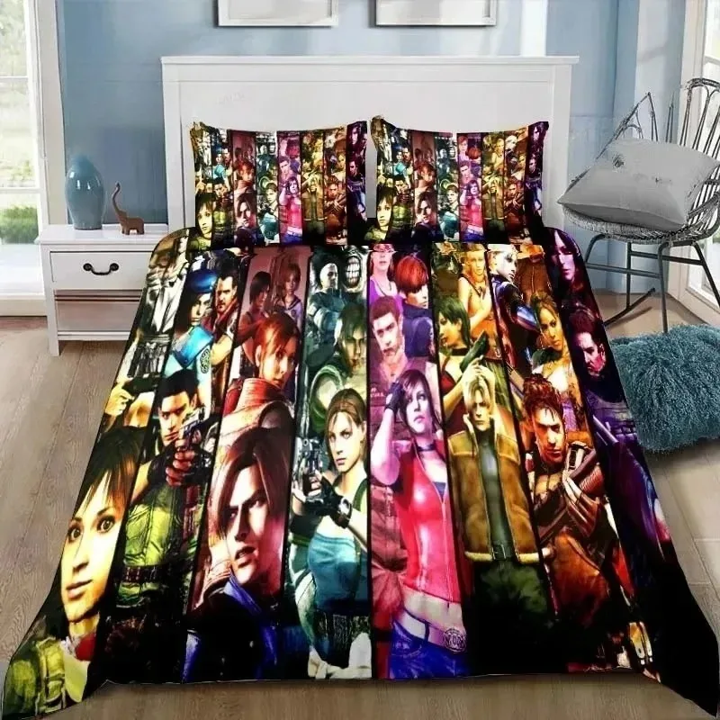 Duvet Cover Resident Evil 3D Exquisite Game Umbrella Digital Printing Bedding Set Comforter Bed Youth Home Decor Kids Boys Gift view 6