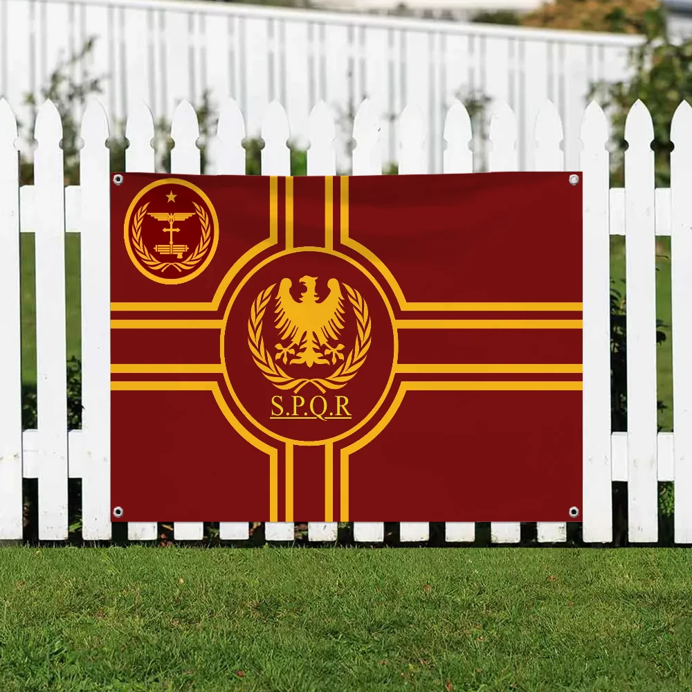 أعلام معلقة حديقة العلم راية غرفة المرآب الديكور جدار ديكور نسيج الإمبراطورية الرومانية القديمة غرف نوم العناصر المنزلية في الهواء الطلق