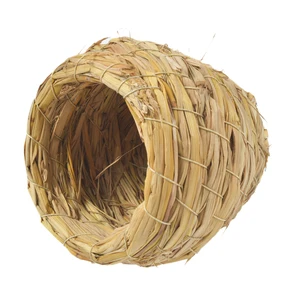 1pc natürliche handgefertigte Strohvogel Nest Taubenhaus Haus Nest Heißes Papagei Haustier Schlafzimmer kleine Terrasse Käfige 10 Hauptverkaufsvögel Käfig - №8