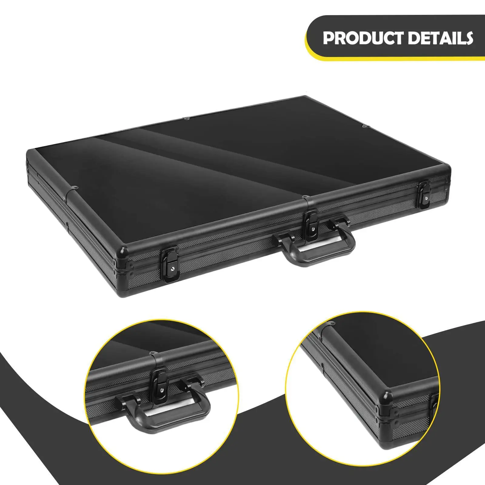Aluminum Alloy Lockable Card Display Case Portable Handle for Trading Cards Graded Sports Cards Show Conventions