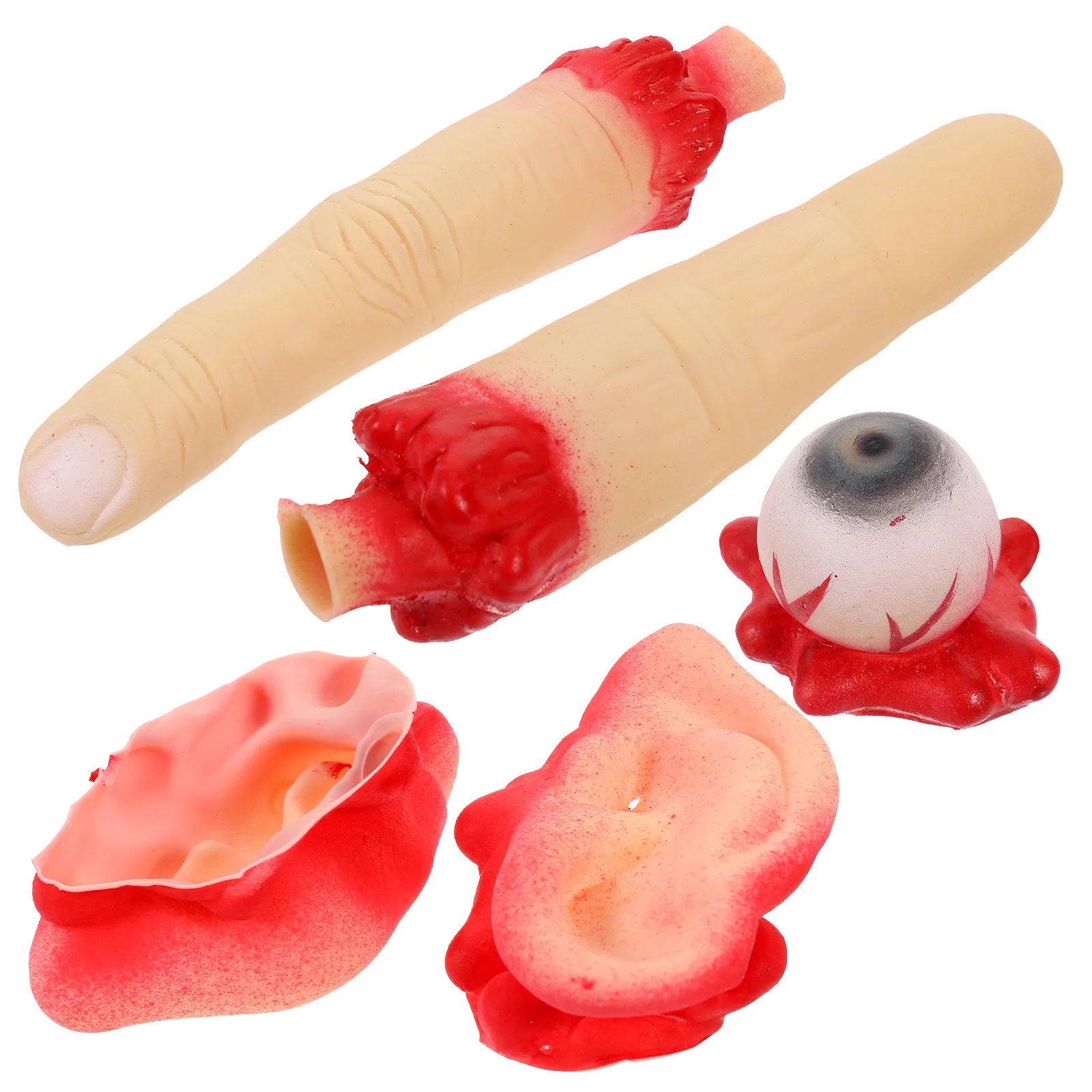 

1 Set Fake Body Parts Props Realistic Simulation Organs For Halloween Party Scary Decorations Prank Supplies Fingers Eyeballs