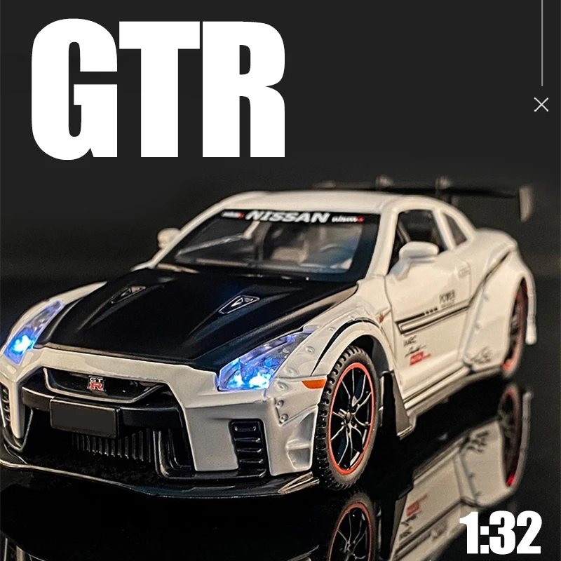 1:32 Nissan GTR R35 Racing Alloy Model Car Diecast Metal Toy