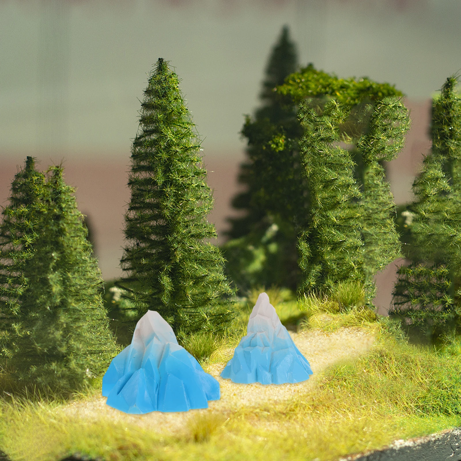 

Realistic Iceberg Landscape Ornaments Creative Aquarium Decoration Snow Mountains Fish Tank Decor 2Pcs