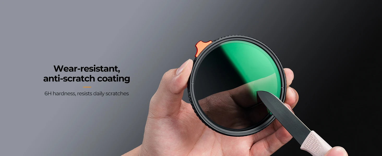 K&F Concept 67 mm variabler ND-Filter 77 mm 82 mm ND2 ND400 Ultradünner Neutraldichtefilter NANO-X 49 mm 52 mm 55 mm 58 mm 62 mm 72 mm – Detail 9