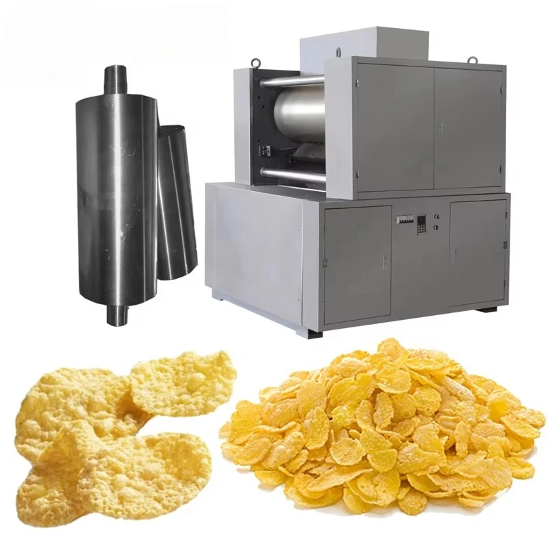 خط معالجة رقائق الذرة الأوتوماتيكي آلات صنع وجبات خفيفة من حبوب الذرة كوكو بوبس الإفطار