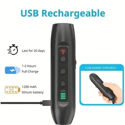 Ultrasonic Pet Dog Repellent Portable Handheld Anti Bite and Anti Barking Drive Stick with LED Flashlight Pet Repellent