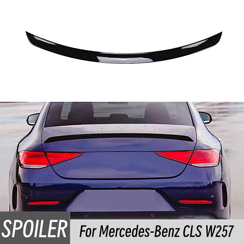 

For 2018+ Mercedes-Benz CLS W257 CLS260 CLS300 CLS350 AMG Car Rear Trunk Lid Spoiler Wings Exterior Tuning Accessories Part