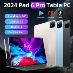 Xiao-Tableta Pad 6 Pro versión Global Original, PC Snapdragon 2024, Android 13, 888 mAh, 16GB + 1TB, 5G, Tarjeta SIM Dual, HD, 4K, Mi Tab, 10000