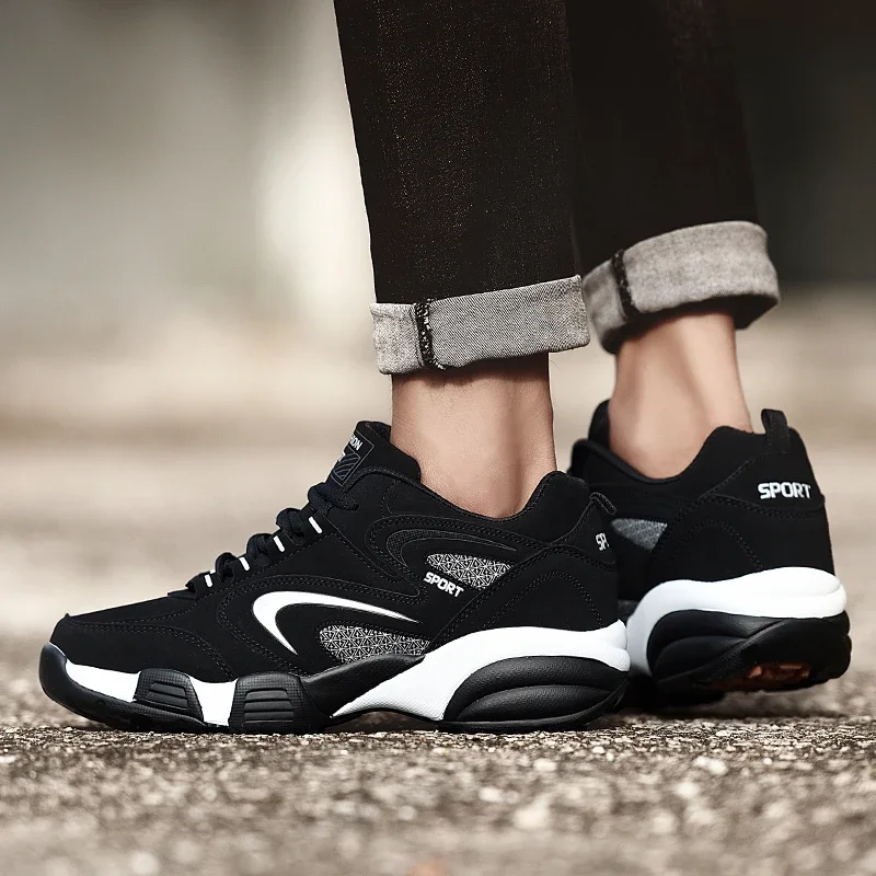 Novos sapatos de corrida de inverno para homens mulheres mantêm quente algodão acolchoado outono tênis ao ar livre masculino andando calçados